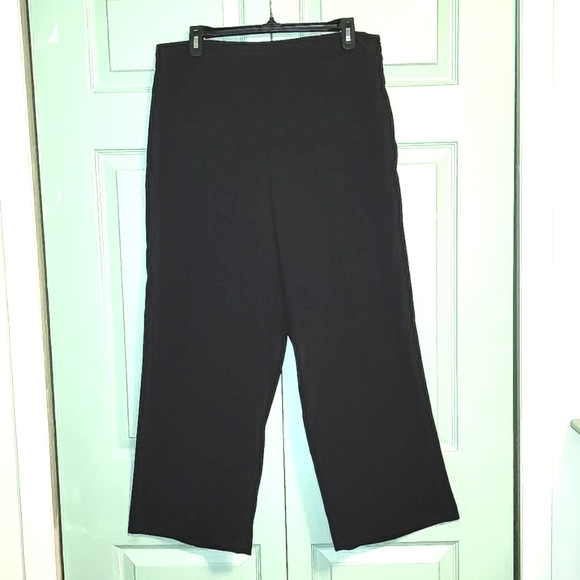 Black Wide Leg Ankle Pant (Size 12) NWOT W Worthington (Side Zip) - Picture 7 of 7